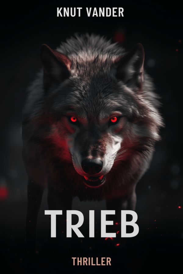 Buch Cover mit KI Thriller